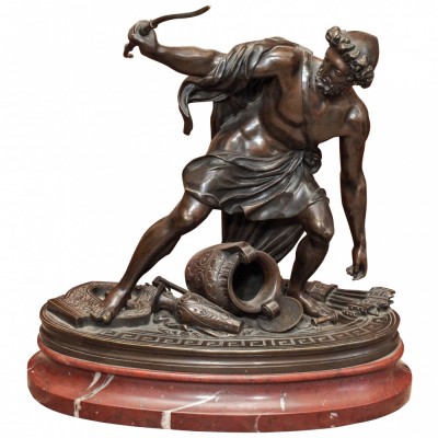 19th C. French “Grand Tour” Bronze of Apollo