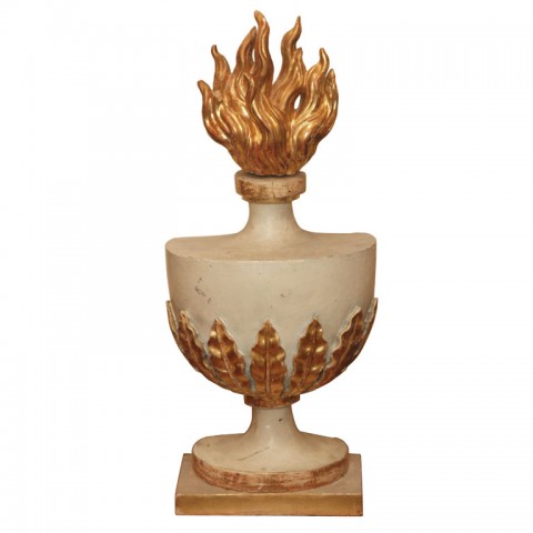 French Architectural Element Flaming Urn