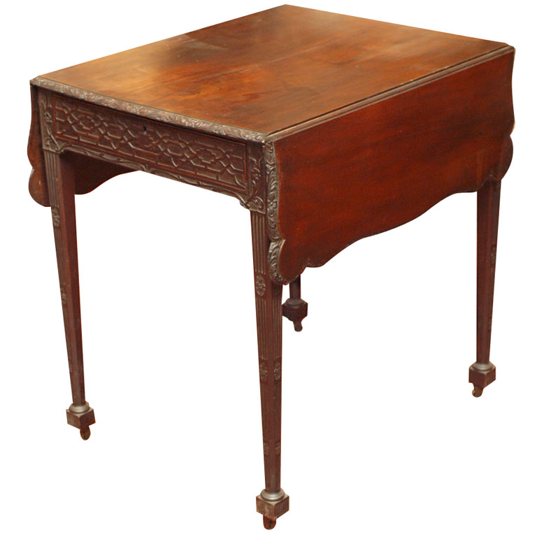 EXCEPTIONAL 18TH C. ENGLISH PEMBROKE TABLE