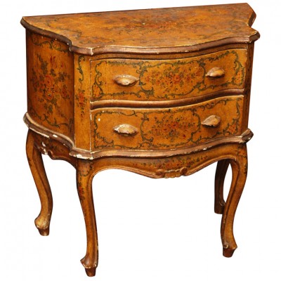 19th Century Two Drawer Painted Commodini
