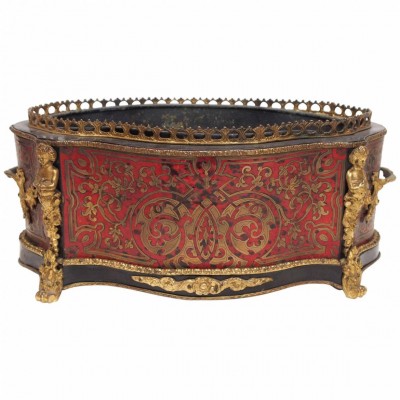 French Napoleon III Boulle and Gilt Bronze Jardiniere
