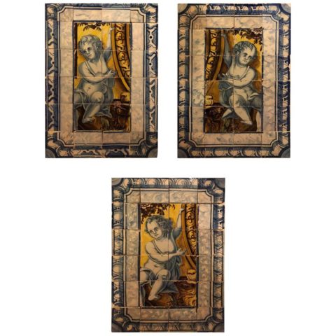 Three 18th Century Portuguese Tile Panels