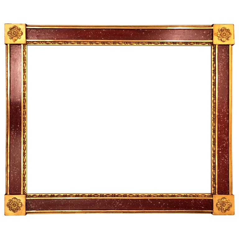 Set of 12 Russian Faux Porphyry Frames