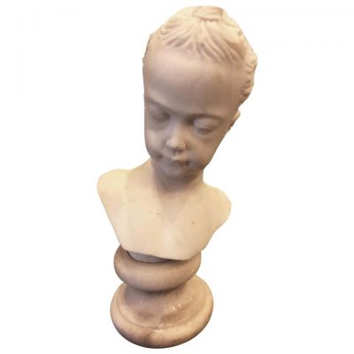 19th Century Italian Bust of Young Girl