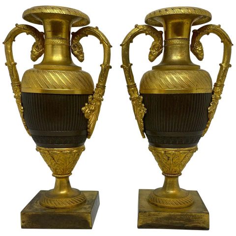 Pair of French Empire Urns