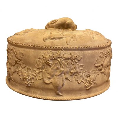 French Cane Ware Game Tureen